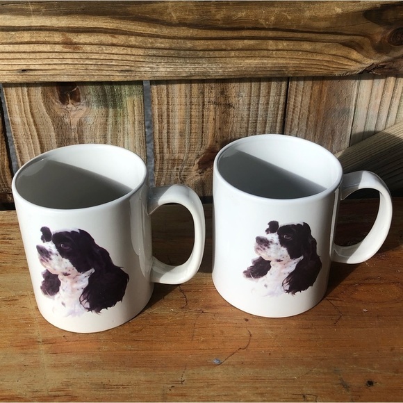 Set of 2 Cocker Spaniel Large Ceramic Coffee Mugs - Picture 2 of 7